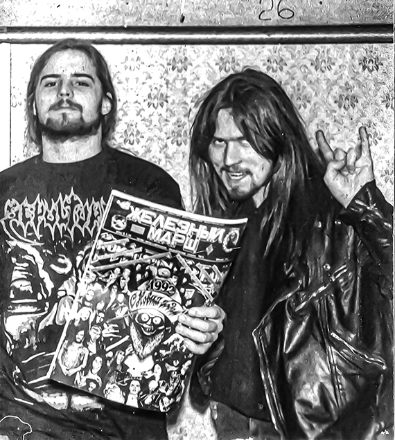 1992 зима: ПАУК и Andreas Kisser лидер гитарист группы SEPULTURA